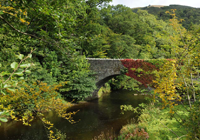 Calvert Bridge on the River Greta by Val Corbett